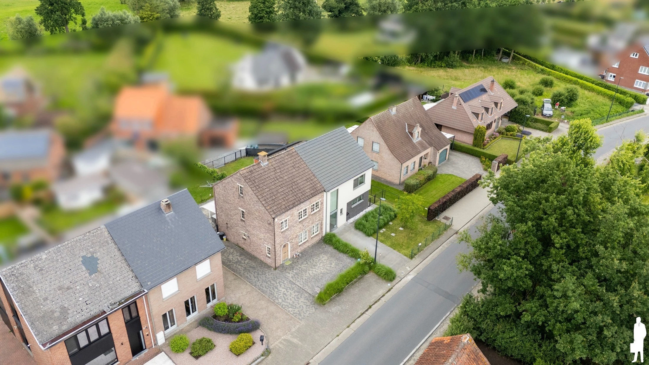 Luchtbeeld van de ligging in Ramsdonk